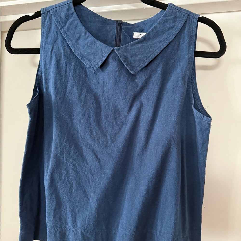 Blue Sleeveless Top
